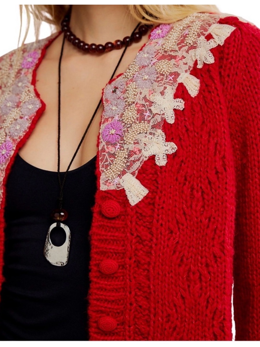 Free People Pixie Beaded
Floral Cardigan - Picture 2 of 10